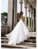 Strapless White Satin Tulle Simple Wedding Dress Strapless White Satin Tulle Simple Wedding Dress